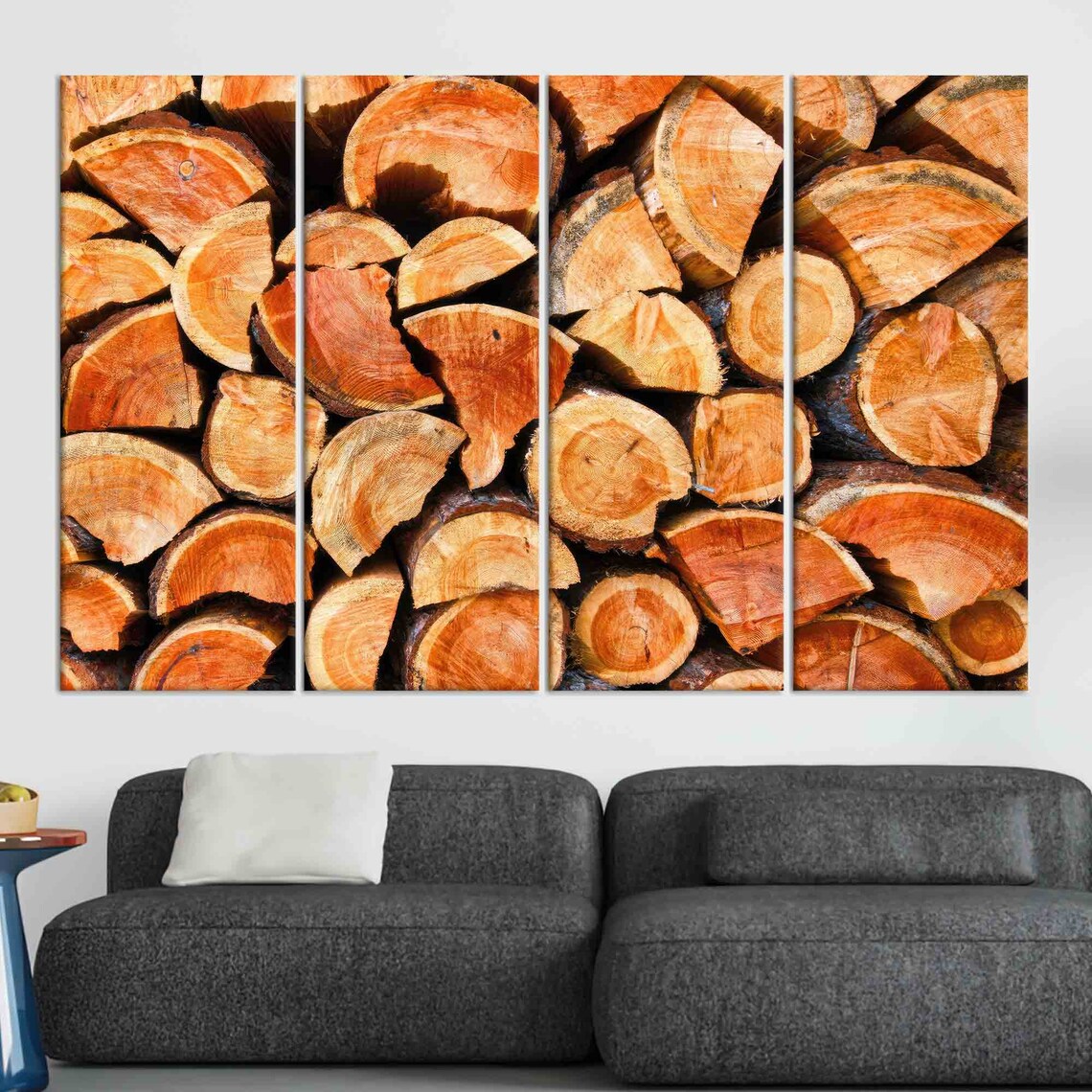 Wood Ring Wall Art, Farmhouse Decor Gift For Him - Image 3