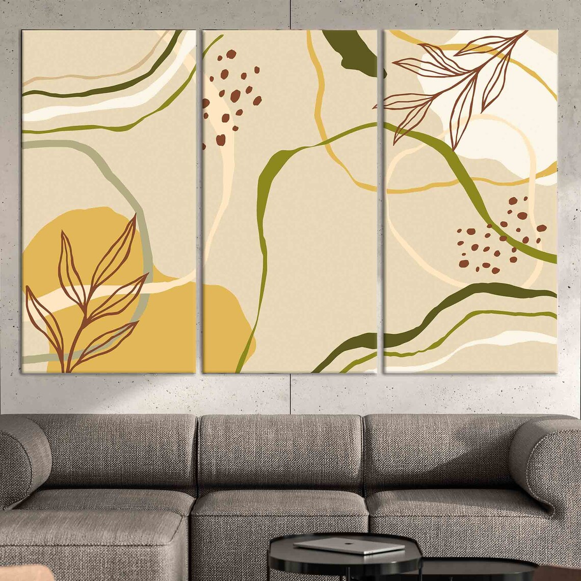 Flowers Abstract Wall Art, Minimalist Artwork - Image 4