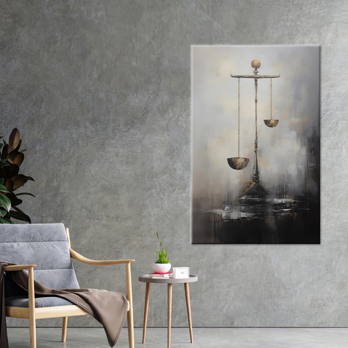 Unbalanced Scales, Modern Art Wall Decor