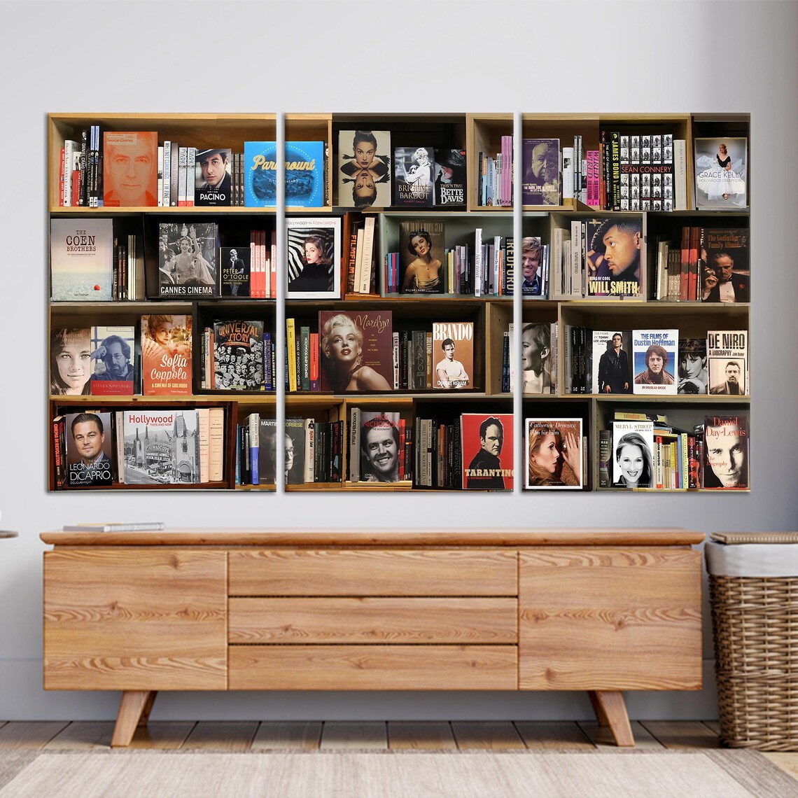 Modern Bookshelf Art Print, Personalized Gift For Her - Image 3