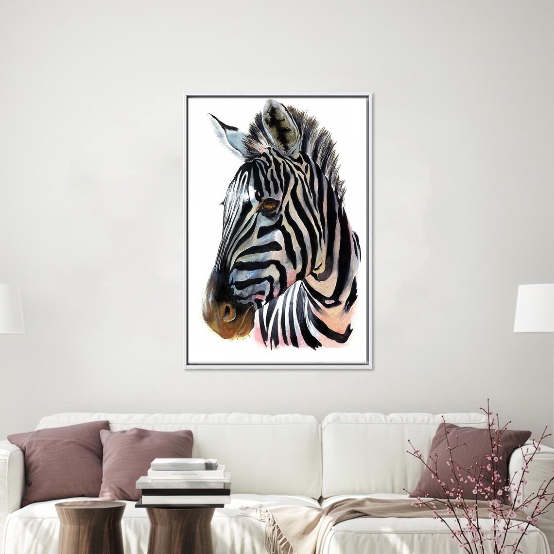 Zebra Painting, Modern Wall Decor Gift - Image 4