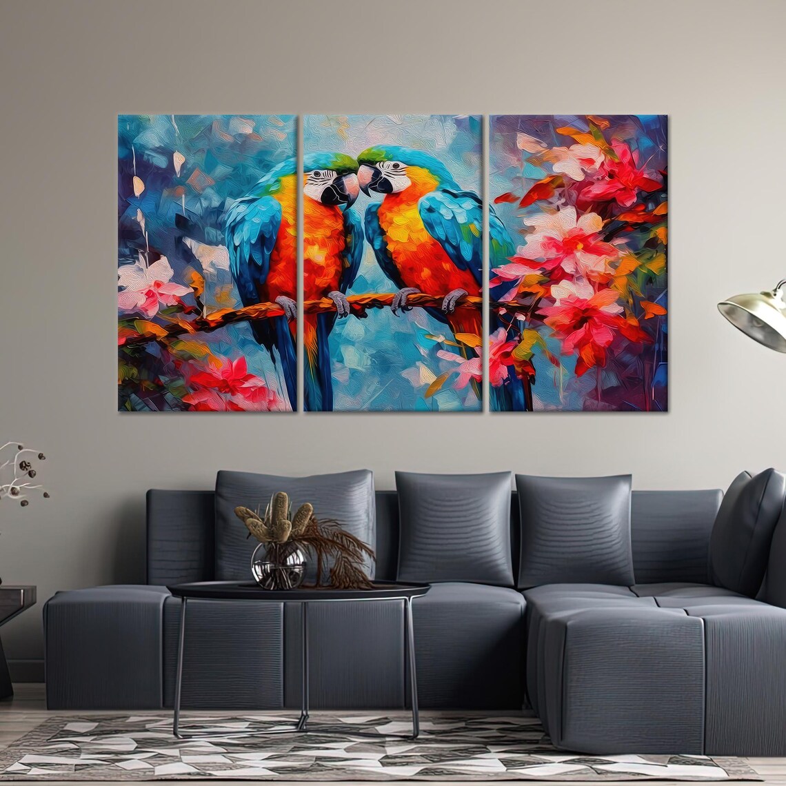 Two Parrot Wall Decoration, Christmas Decor - Image 4