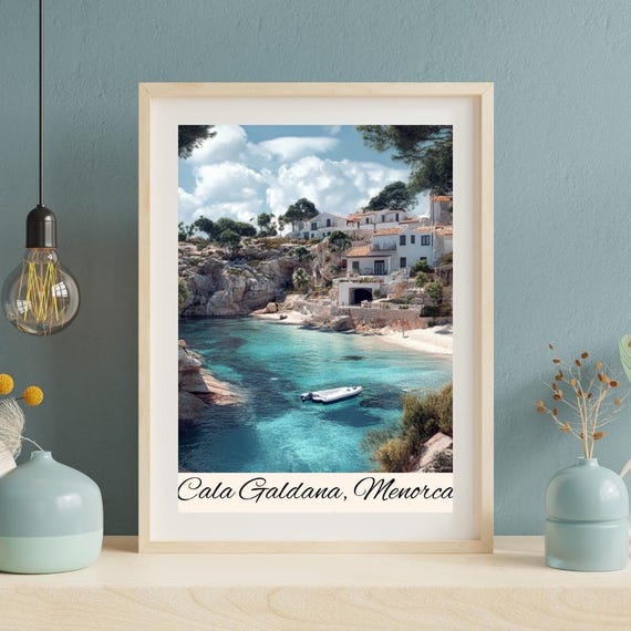 Cala Galdana Menorca Wall Art Posters Cafe Decor Home World Poster Design