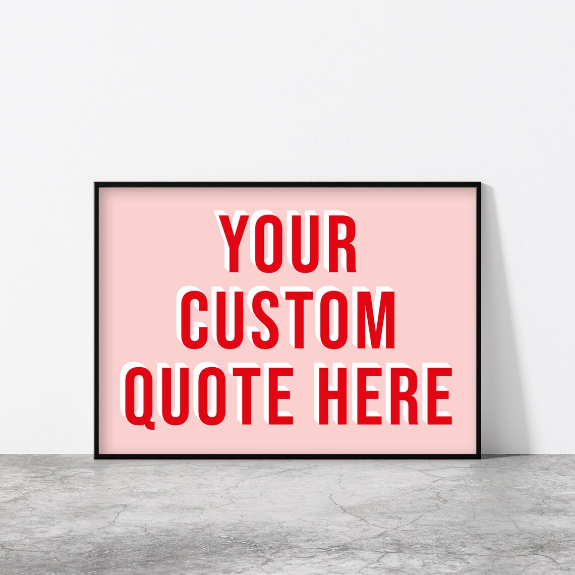 Personalized Landscape Typography Wall Art Print - Image 2
