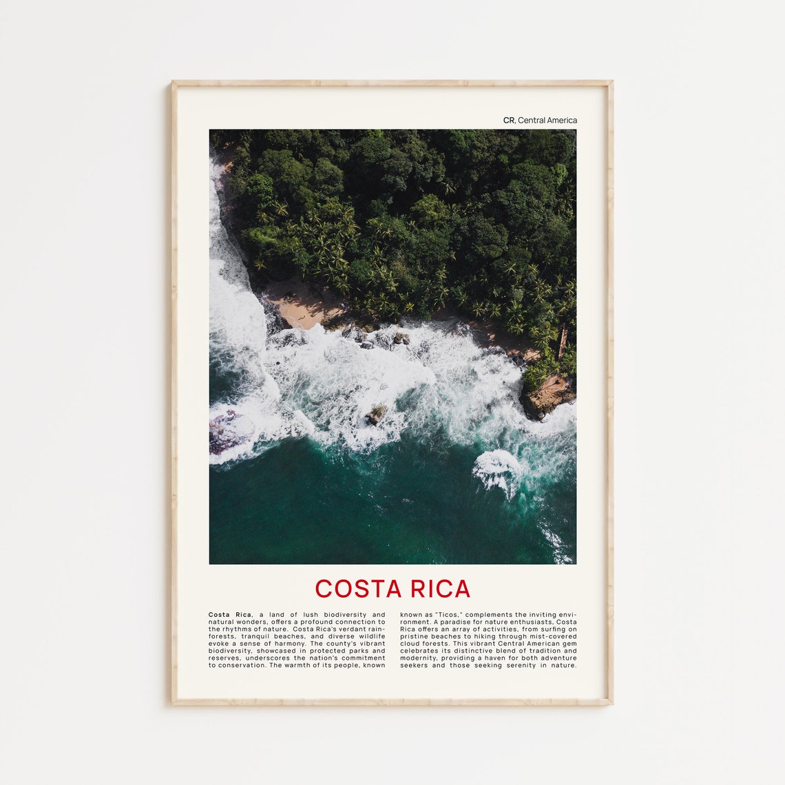 Costa Rica Print Film Photo Costa Rica Wall Art Costa Rica Poster Costa Rica Photo Costa Rica Poster Print Costa Rica Wall Decor