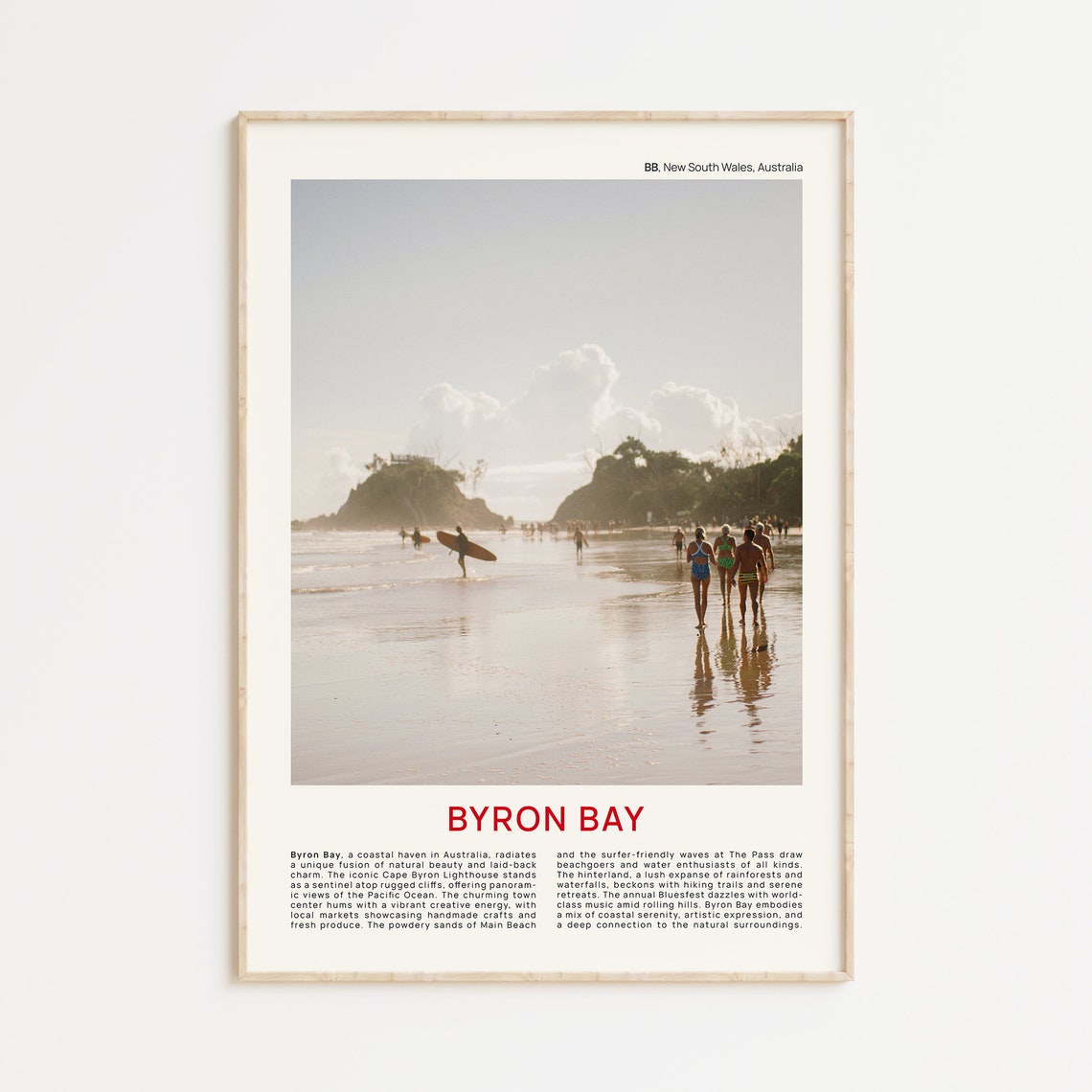 Byron Bay Print Film Photo Byron Bay Wall Art Byron Bay Poster Byron Bay Photo Byron Bay Poster Print Australia Wall Decor South Wales