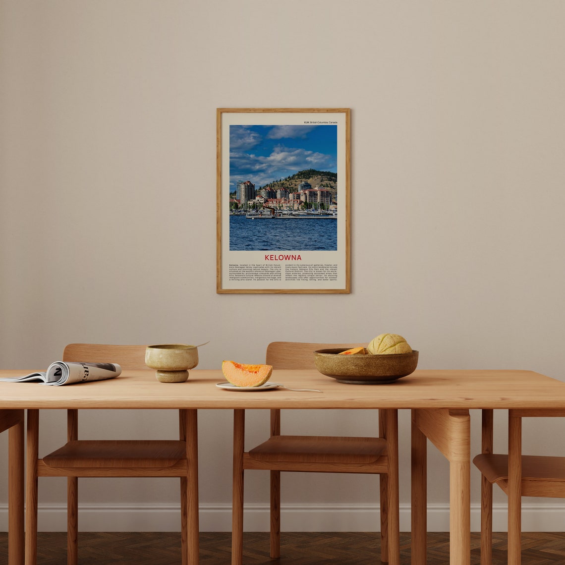 Kelowna British Columbia Harbor Marina Waterfront Photo Poster - Image 3