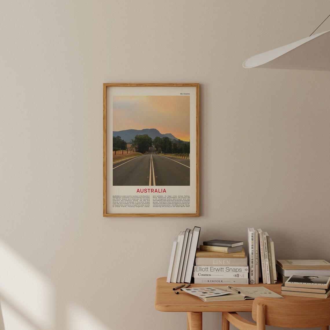 Australia Sunset Road Highway Mountains Film Photo Travel Print - Image 2