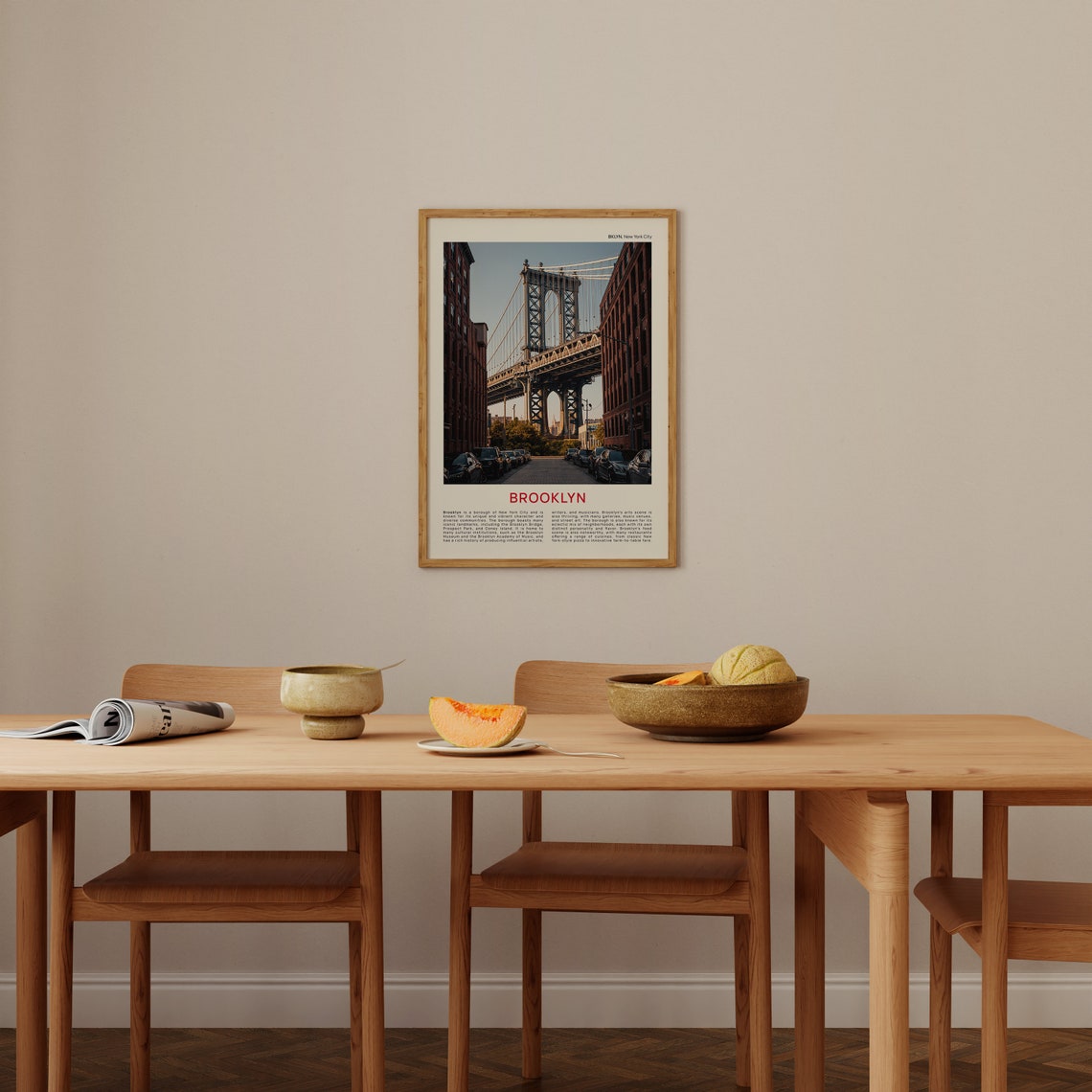 Brooklyn Print Film Photo Brooklyn Wall Art Brooklyn Poster Brooklyn Photo Brooklyn Poster Print New York Wall Decor Usa Poster Print - Image 4