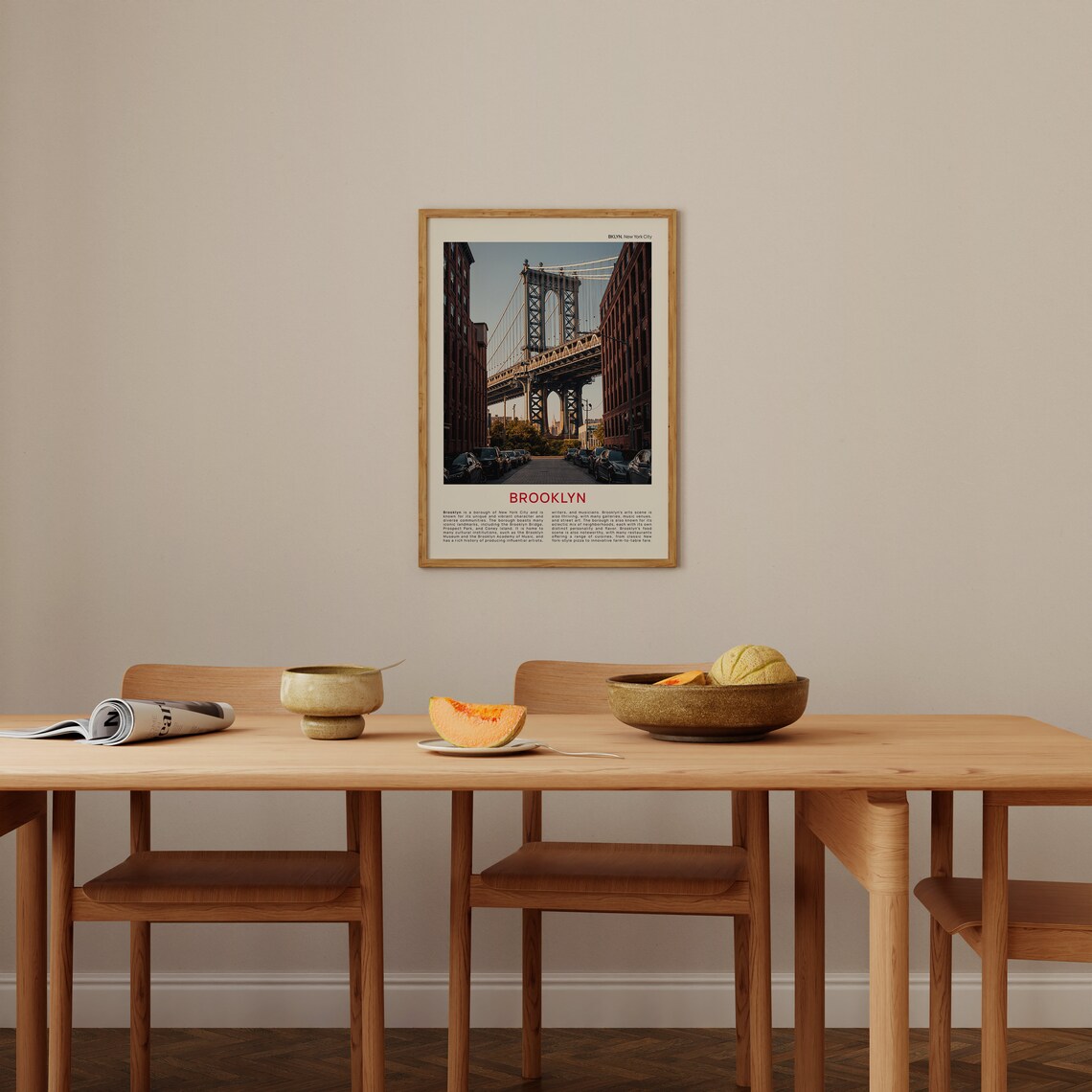 Manhattan Bridge Over Brooklyn Street Film Photo Travel Poster - Image 4
