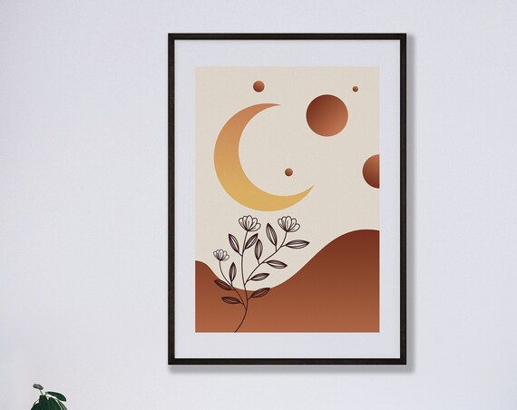 Hand Drawn Shapes Poster Iii Abstract Art Trendy Wall Drawing Minimalist