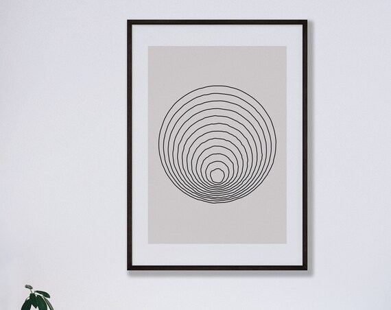 Abstract Shapes Poster Geometry Art Trendy Wall Minimalist