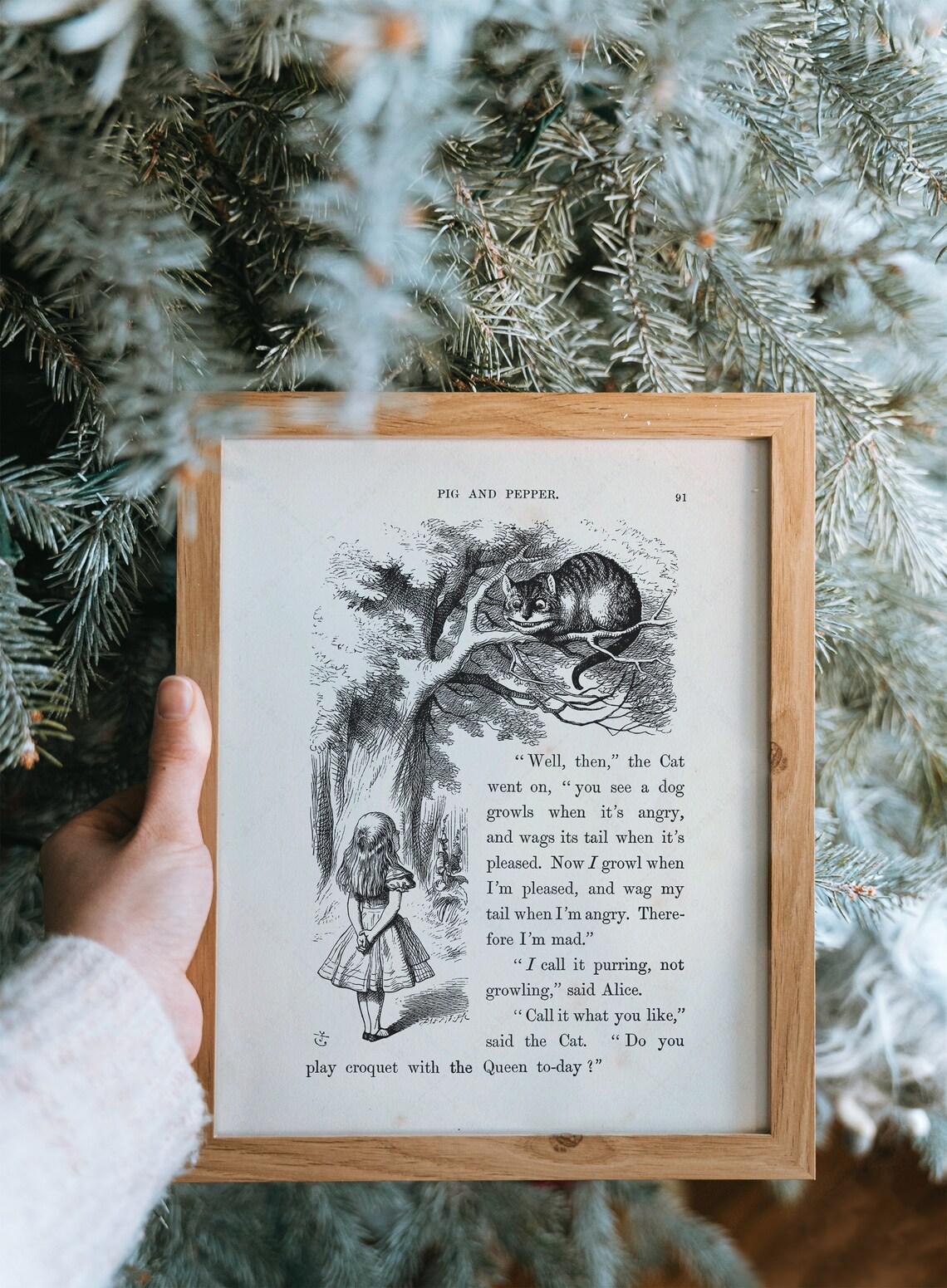 Alice In Wonderland, Lewis Carroll Book Page 91 Art Print - Image 4