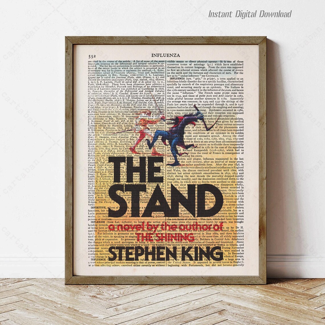 The Stand by Stephen King Book Cover Art Print