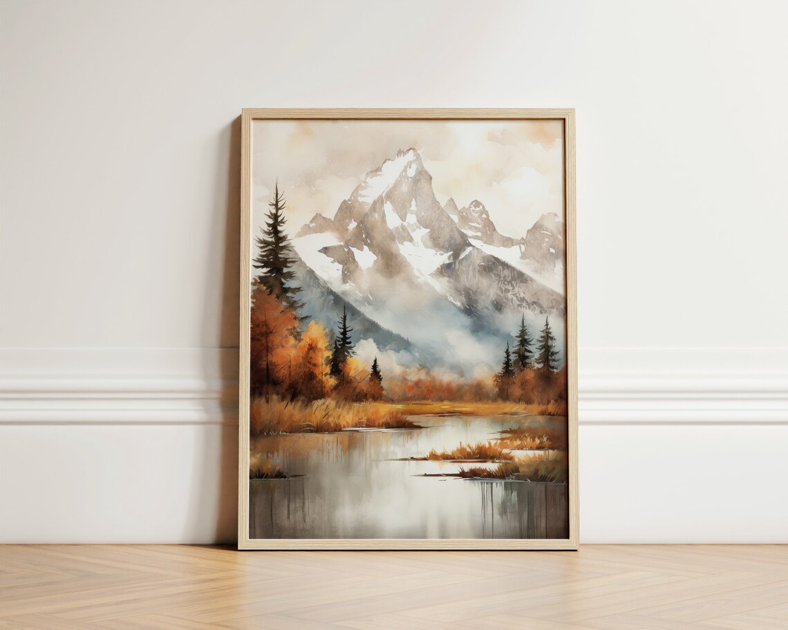 Grand Teton National Park Fall Landscape Art Print