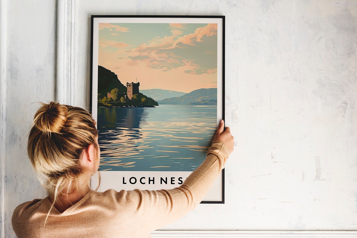 Loch Ness Travel Poster, Scotland Art Print - Image 2