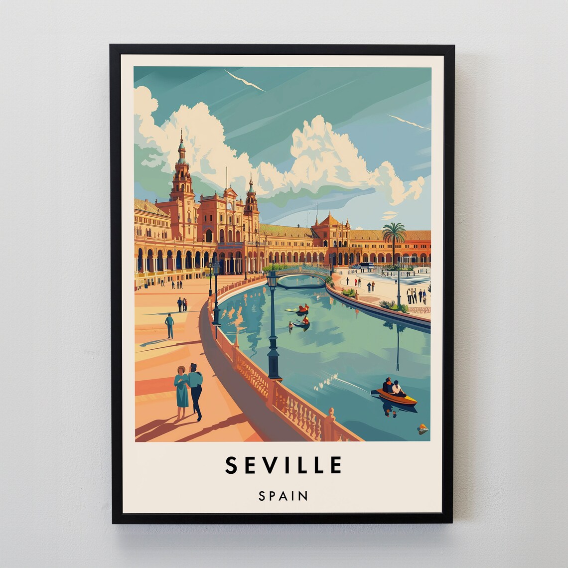 Seville Travel Poster, Europe Wall Decor