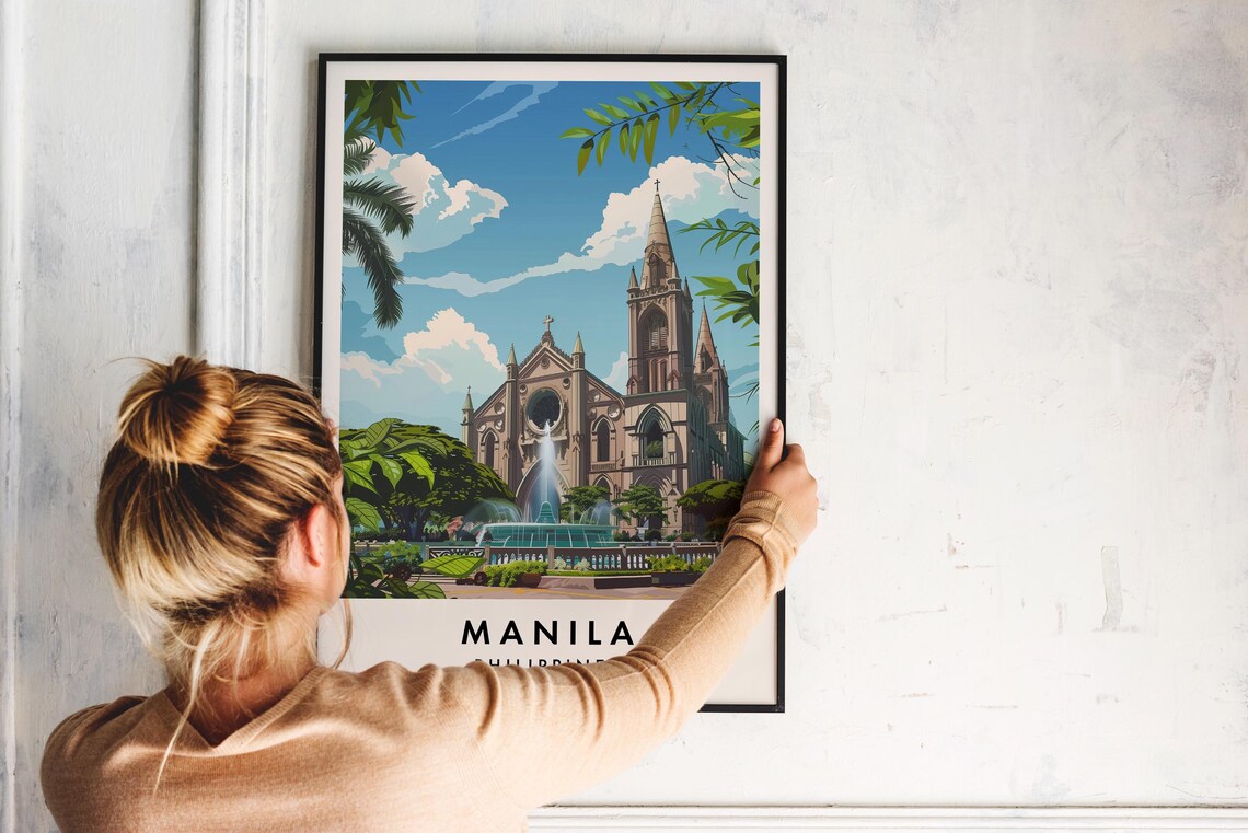 Manila Travel Poster, Philippines Place Art - Image 2