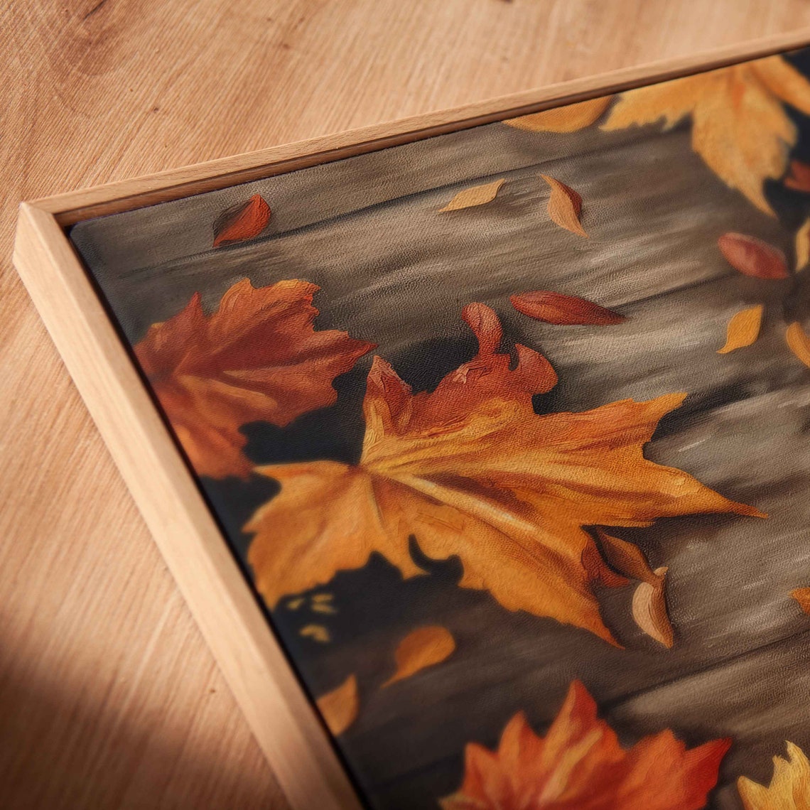 Pumpkin Spice Latte With Fall Leaves Pumpkins Cinnamon Sticks Poster - Image 2