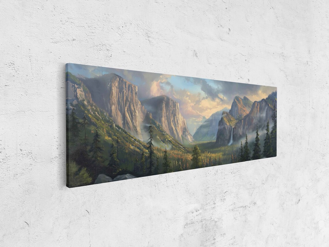 Yosemite National Park Panoramic Travel Poster - Image 4