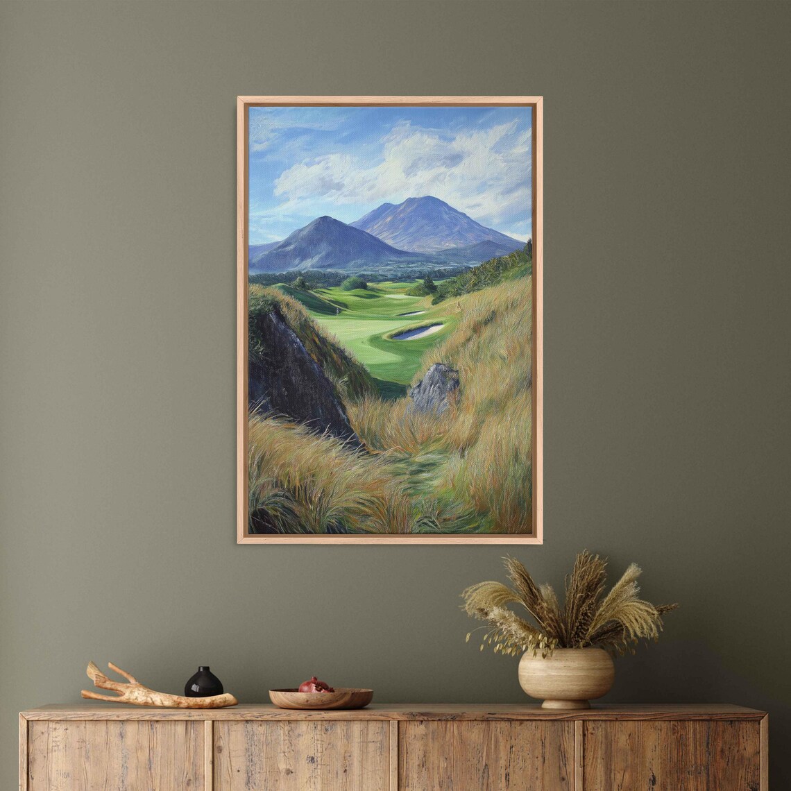 Mourne Mountains Overlooking Royal County Down Golf Club Wall Art Print