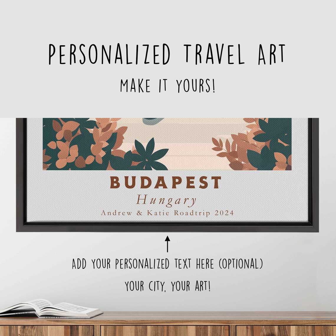 Budapest Hungary Parliament Bridge Danube Sunset Travel Poster - Image 4