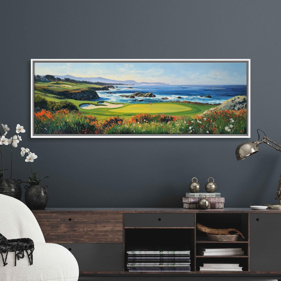 Pebble Beach Golf Course 18th Hole Art Print - Image 3