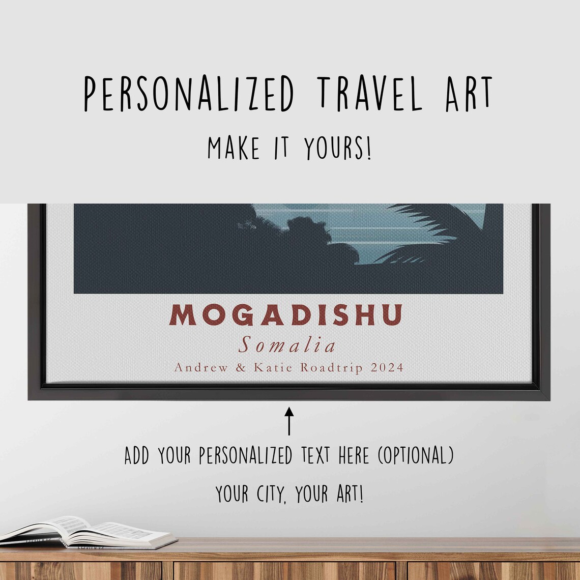 Mogadishu, Somalia Travel Poster Art Print for Home - Image 4