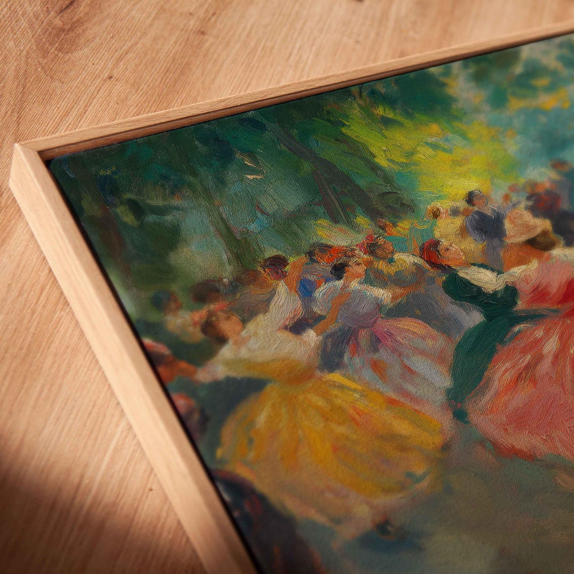 Colorful Festival Dancers Wall Art Print Impressionist Dance Scene - Image 2