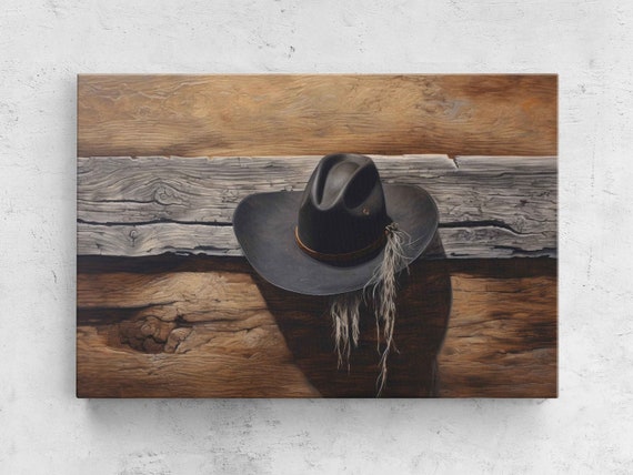 Cowboy Hat Framed Print Ready To Hang