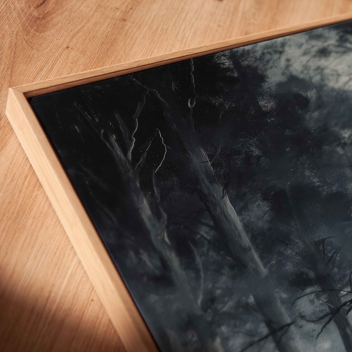 Ghostly Figures Misty Dark Forest Foggy Night Halloween Spooky Print - Image 2
