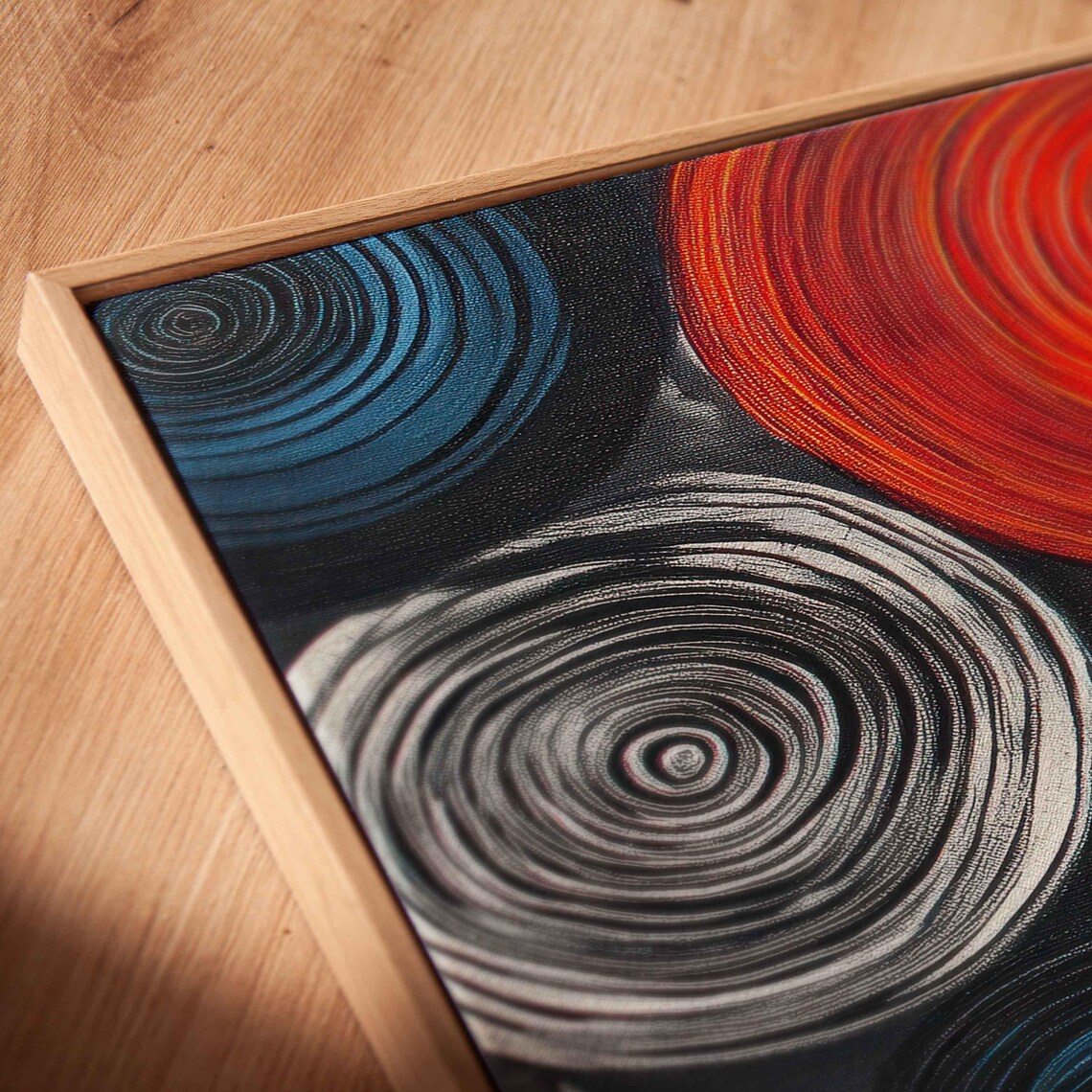 Colorful Tree Rings Abstract Top-Down View - Image 2
