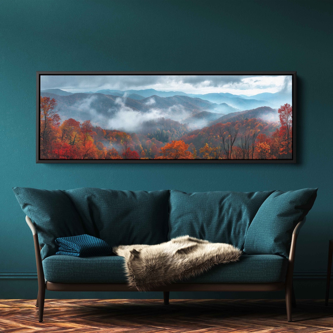 Great Smoky Mountains Autumn Foliage Wall Art Print - Image 3