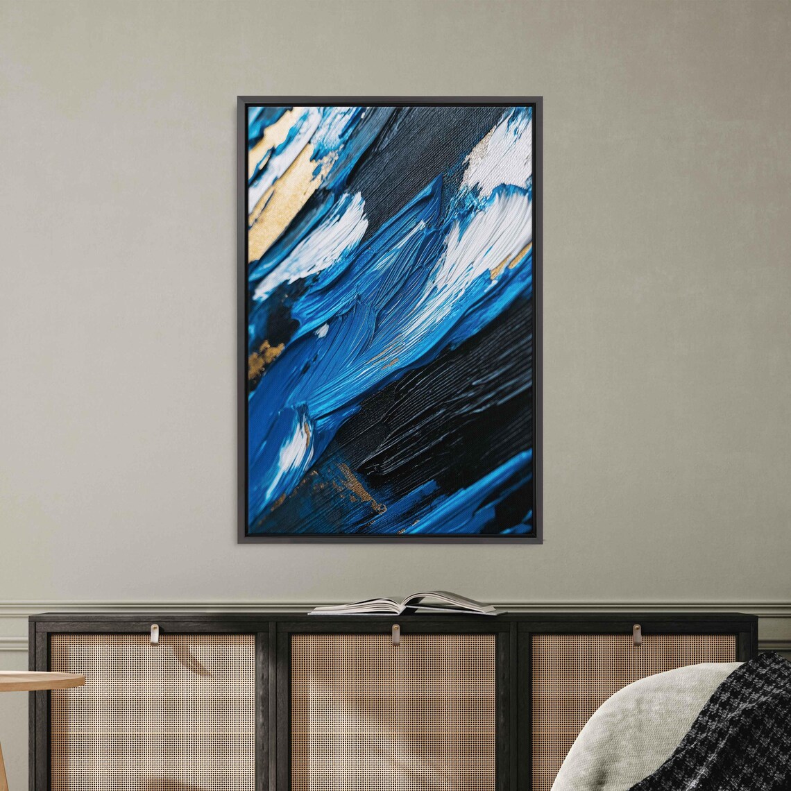 Abstract Acrylic, Energetic Composition Art Print