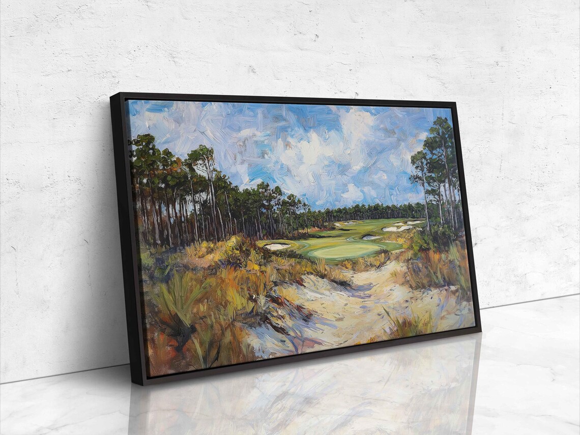 Pinehurst 2 Golf Course, Golf Wall Art Poster - Image 4