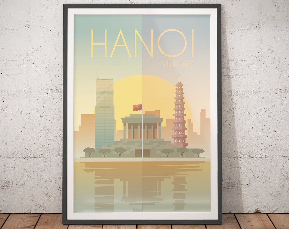 Vietnam Poster Vintage Travel Poster Minimalist Art Prints Travel Gifts Travel Art Deco Posters Wall Hangings