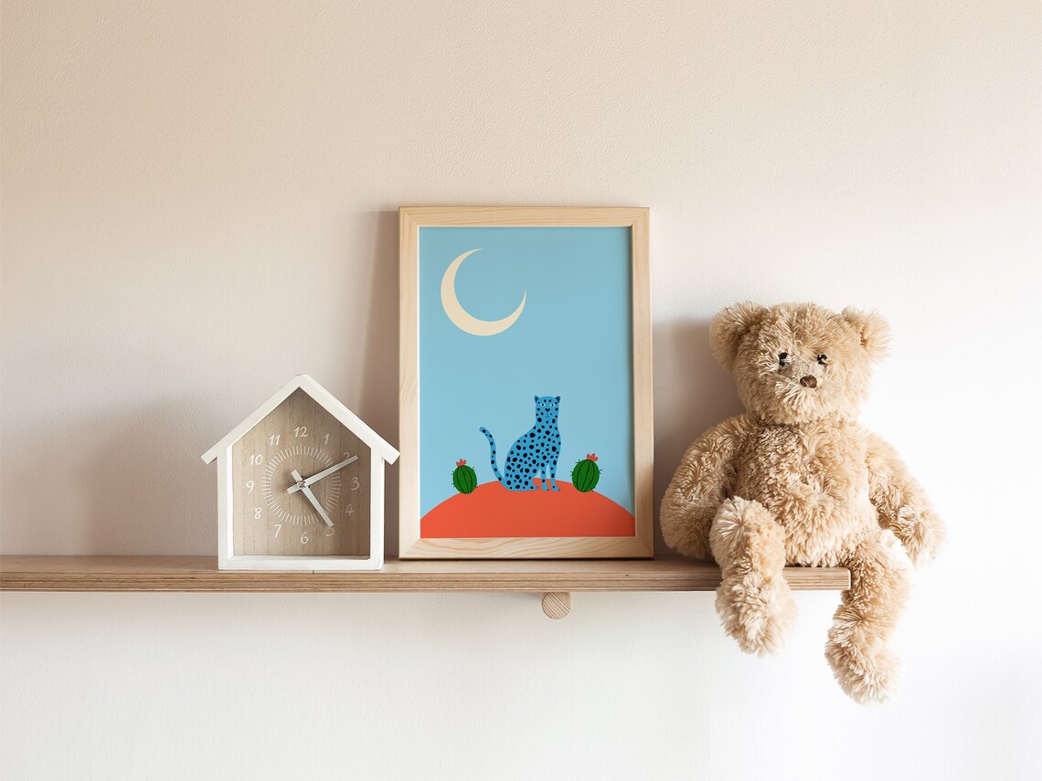 Leopard Poster, Nursery and Kids Room Art Print - Image 4