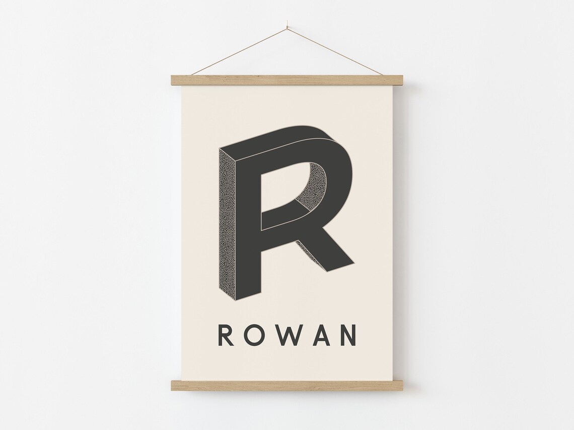 Custom Kids Name Art Retro Playroom Poster - Image 3