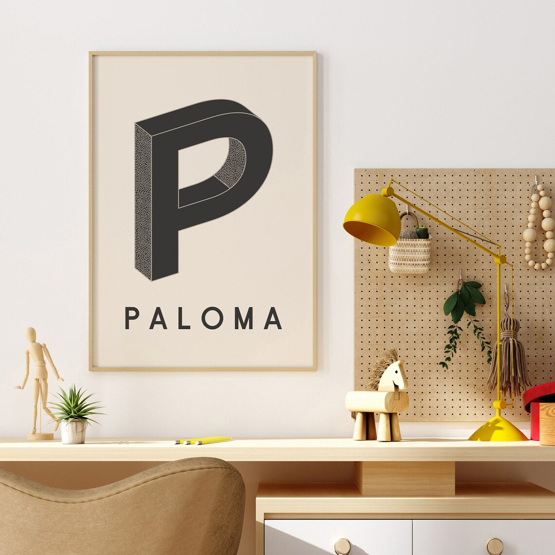 Custom Name Print, Retro Nursery Art Print - Image 3