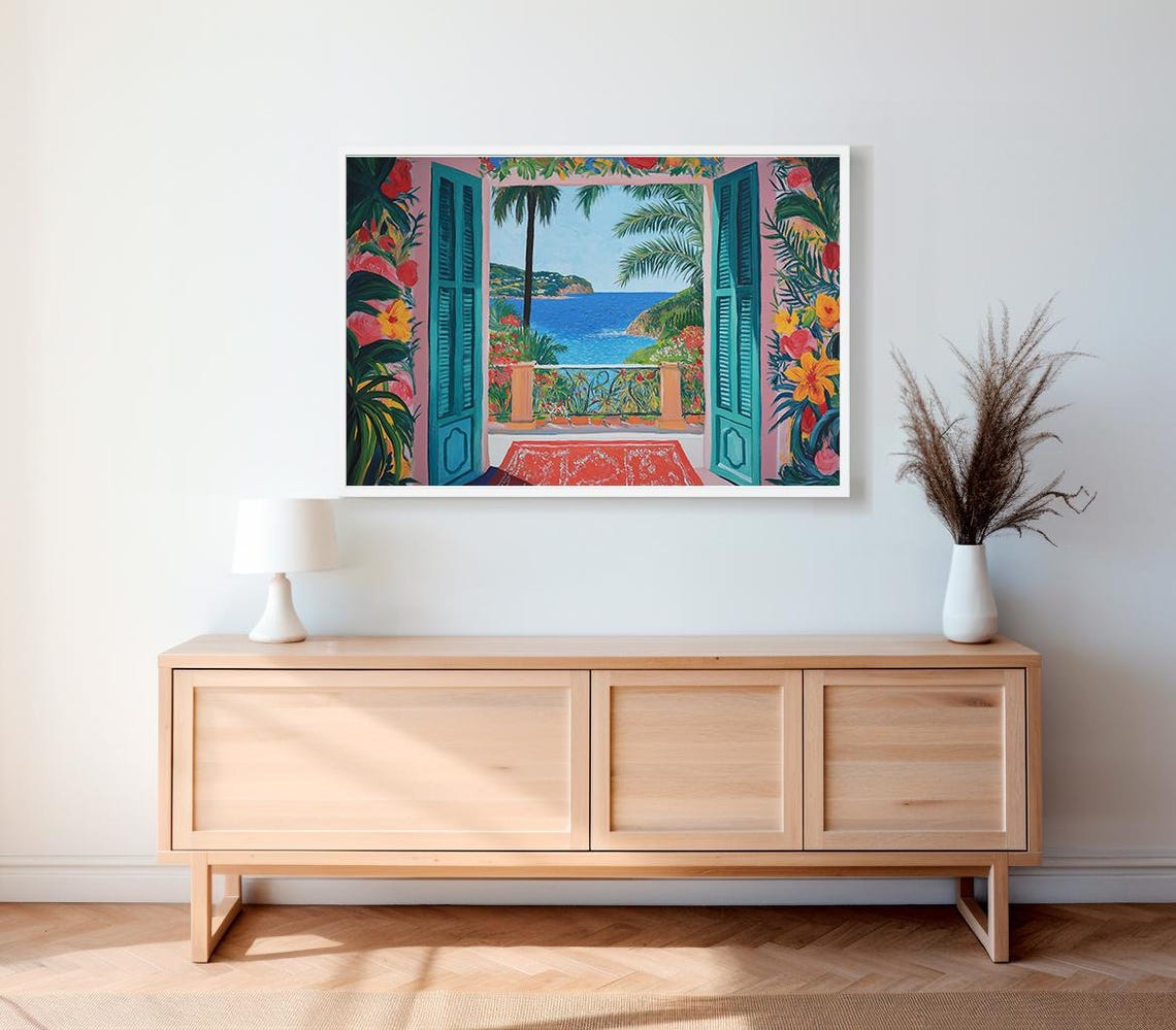 Henri Matisse Poster Farbfrohe Wandkunst Als Matisse Print Matisse Kunstdruck Moderner Horizontaler Kunstdruck Matisse Museum Print - Image 2