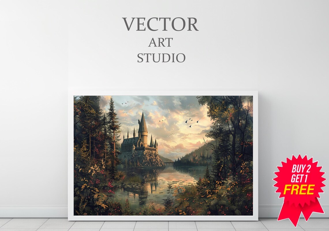 Dark Academia School Witches And Wizards Dark Academia Decor Dark Academia Wallpaper Wall Art - Image 3