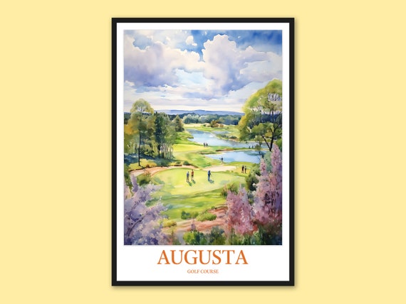 Augusta Golf Course Print Travel Wall Art
