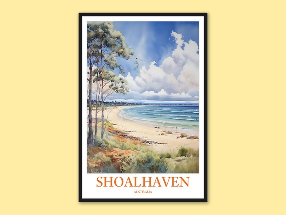 Shoalhaven Travel Print Australian Beach Wall Art