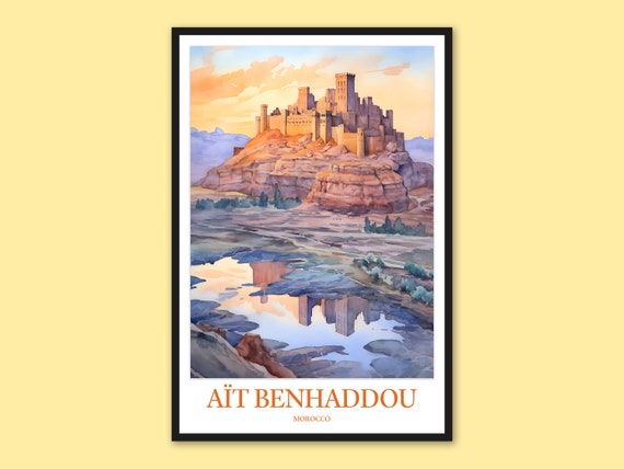 At Benhaddou Travel Print Morocco Wall Art