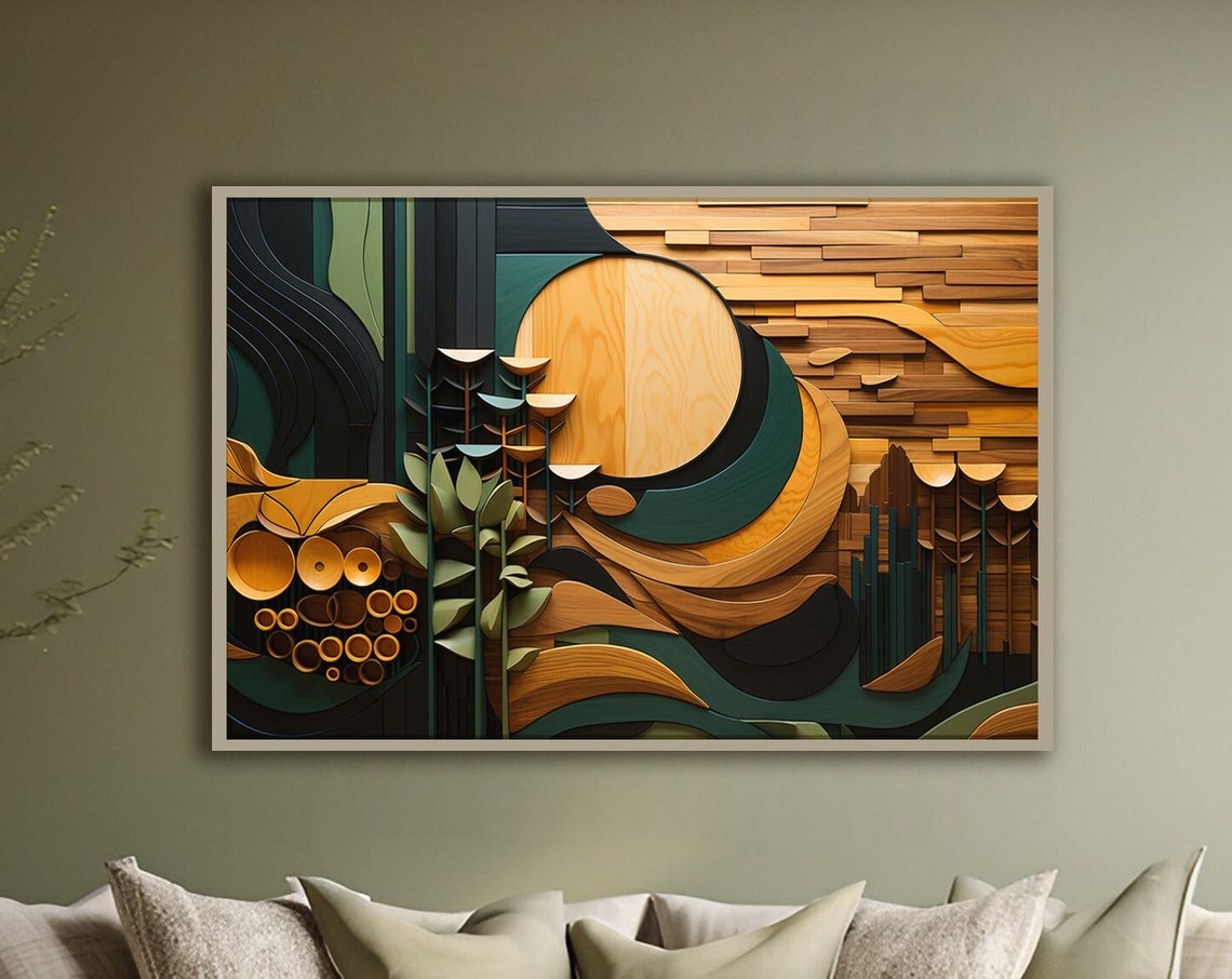 Abstract Wall Art Nature Inspired Print Bold Beautiful Wood Textures Poster Unique Home Decor Modern Art Home Office Statement Piece