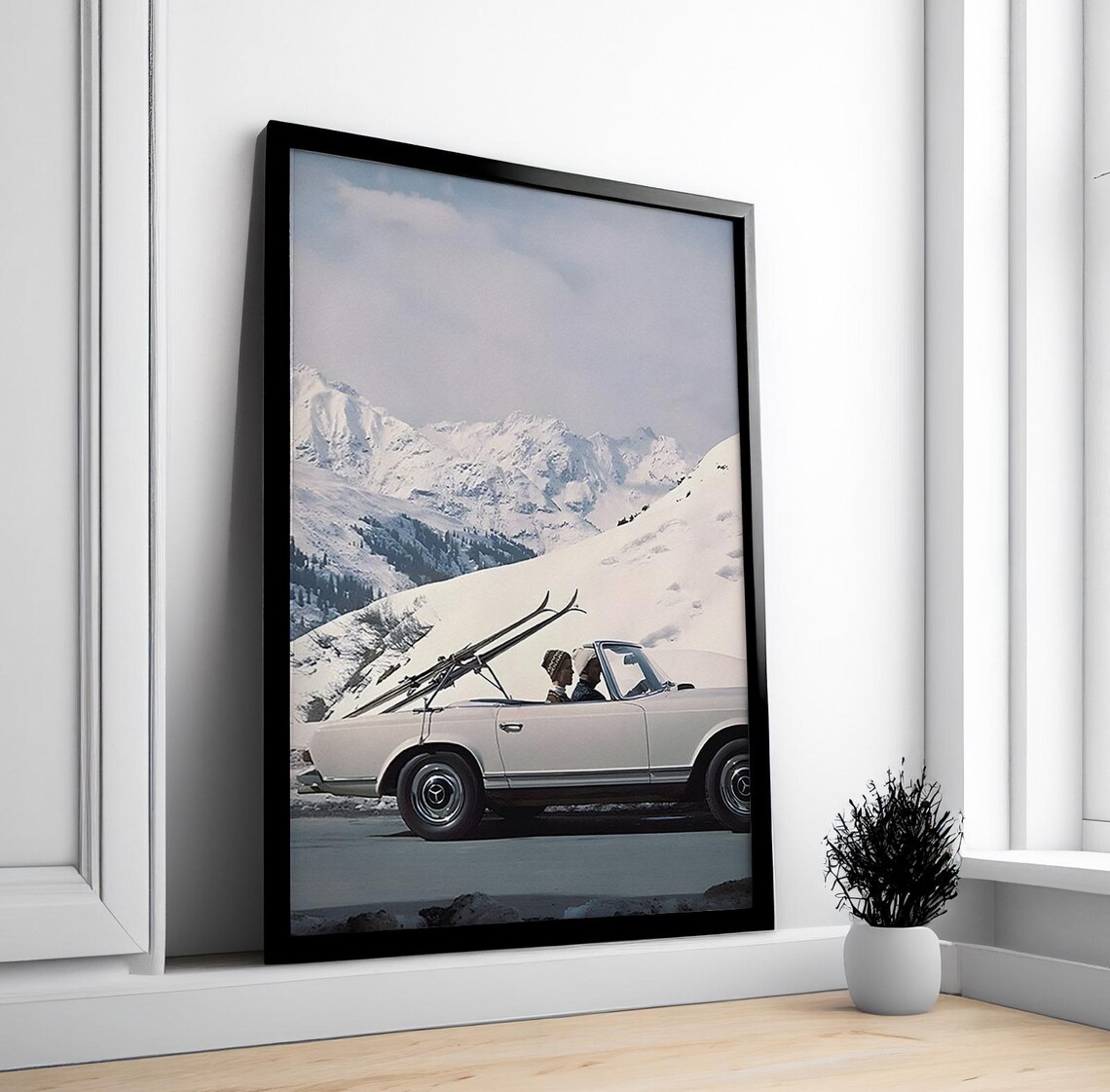 Vintage Retro Luxury Ski Photo Print, Winter Decor - Image 3