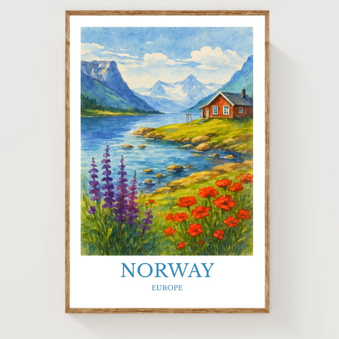 Norway Travel Poster