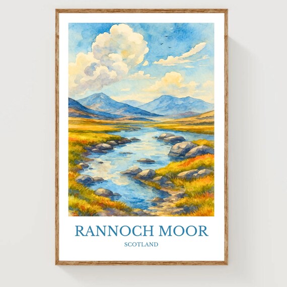 Rannoch Moor Travel Poster