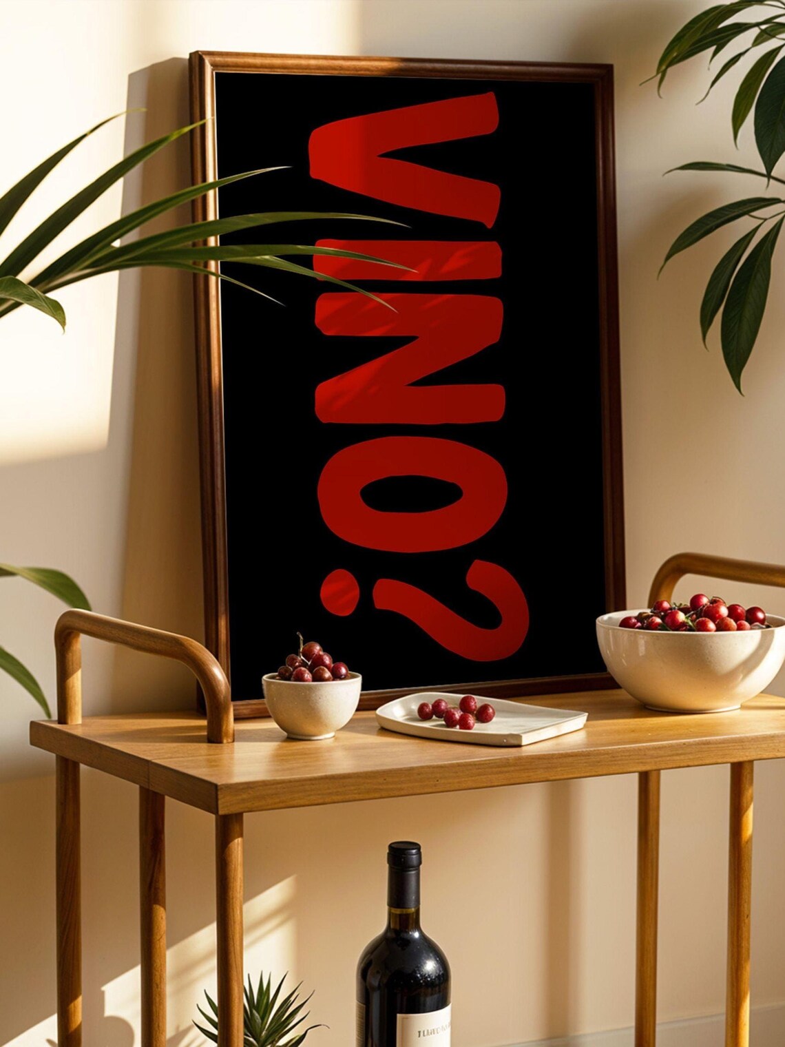 Wine Instant Wine Cocktail Poster, Bar Cart Art - Image 3