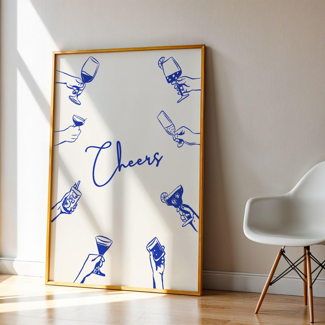 Retro Cheers Bar Cart Cocktail Poster - Image 2